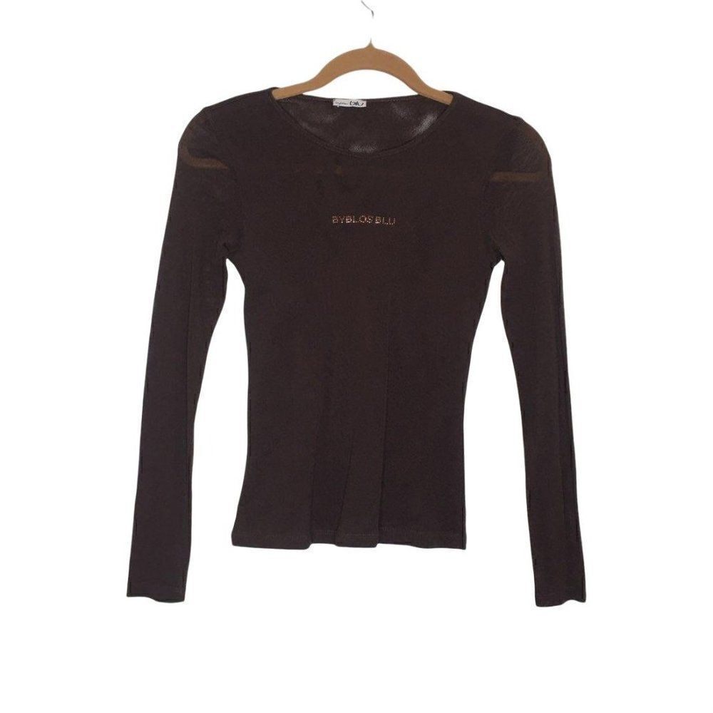 Byblos blu long sleeve shirt size small